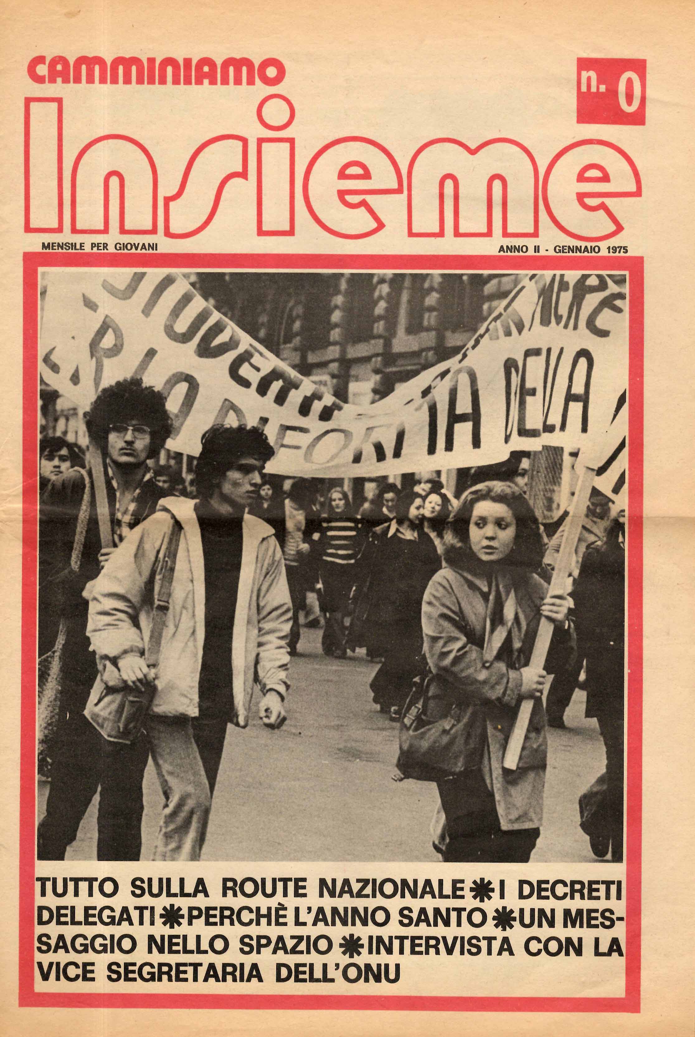 Camminiamo Insieme. Mensile per giovani. Supplemento a Estate Parati